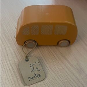 Yellow Wooden Toy Bus - Maileg